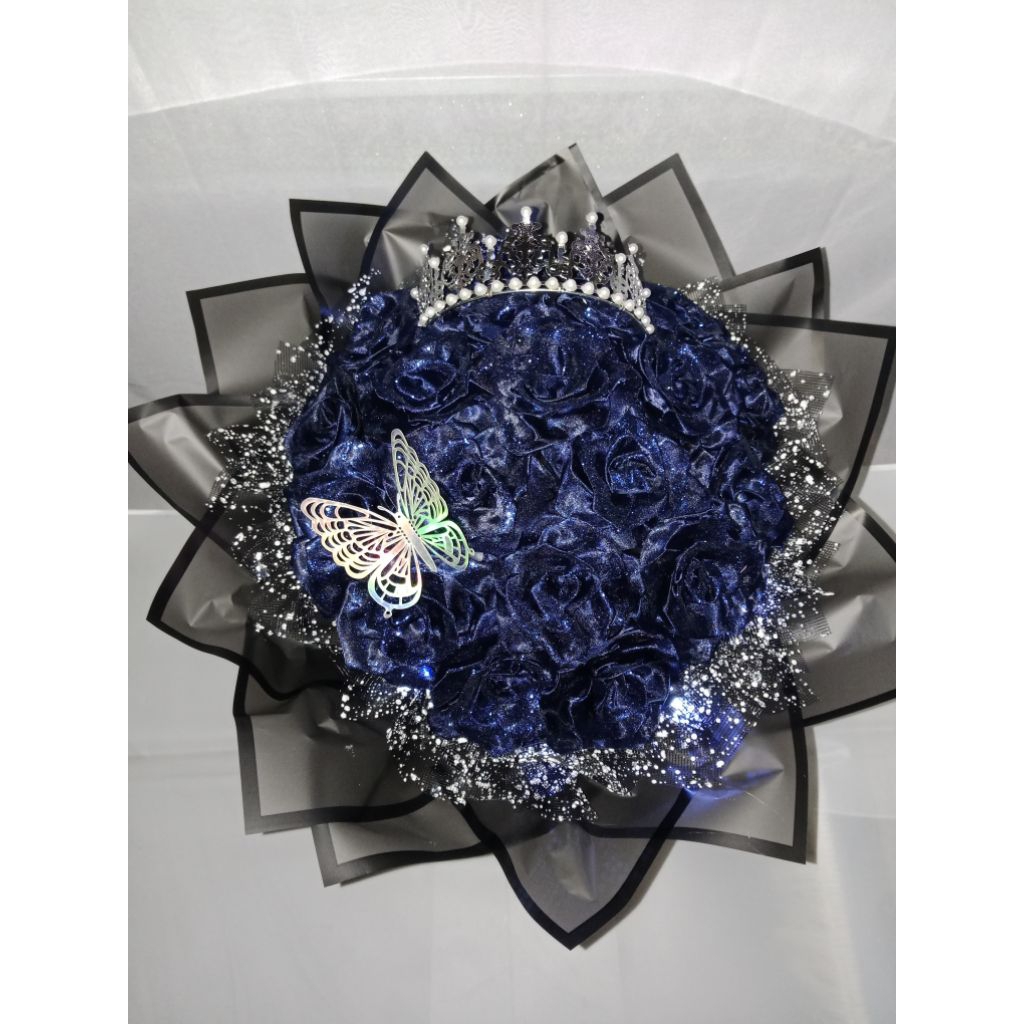 

Buket pita satin glitter bagus