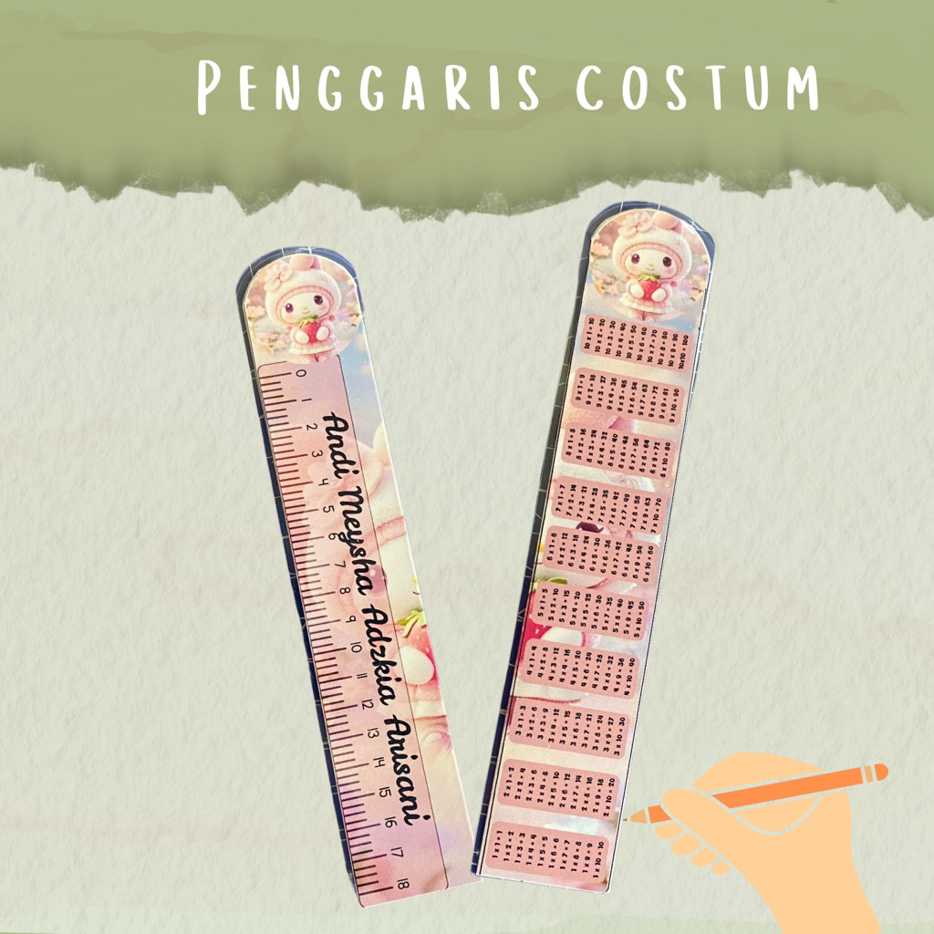 

PENGGARIS CUSTOM NAMA + TABEL PERKALIAN