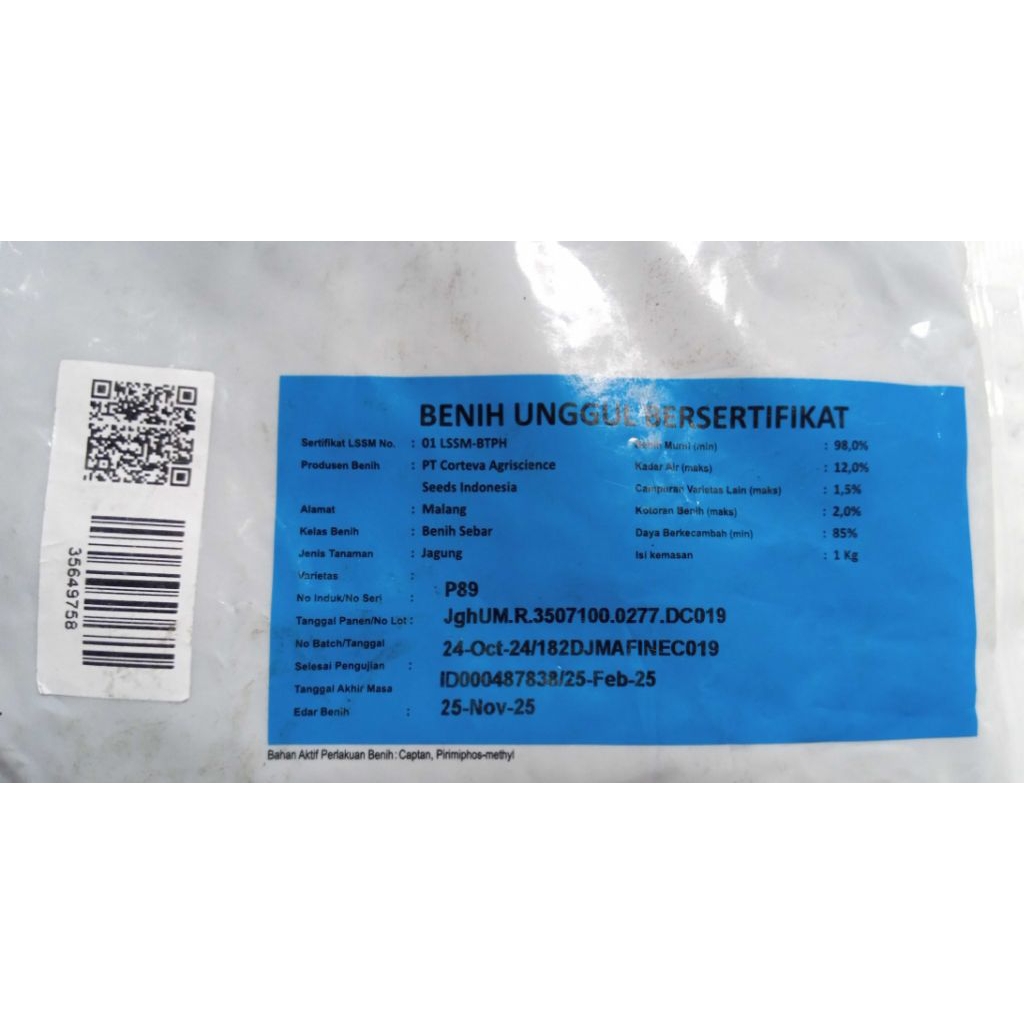 Mokilo43 Benih Jagung Pioneer/P.89 Sahabat