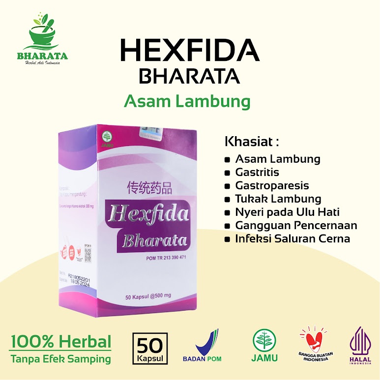 Obat Asam Lambung Naik Hexfida Bharata