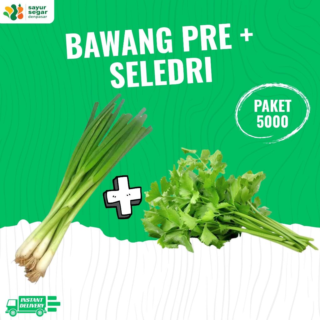

Daun Seledri + Daun Bawang Pre Paket 5000 - Sayur Segar Denpasar