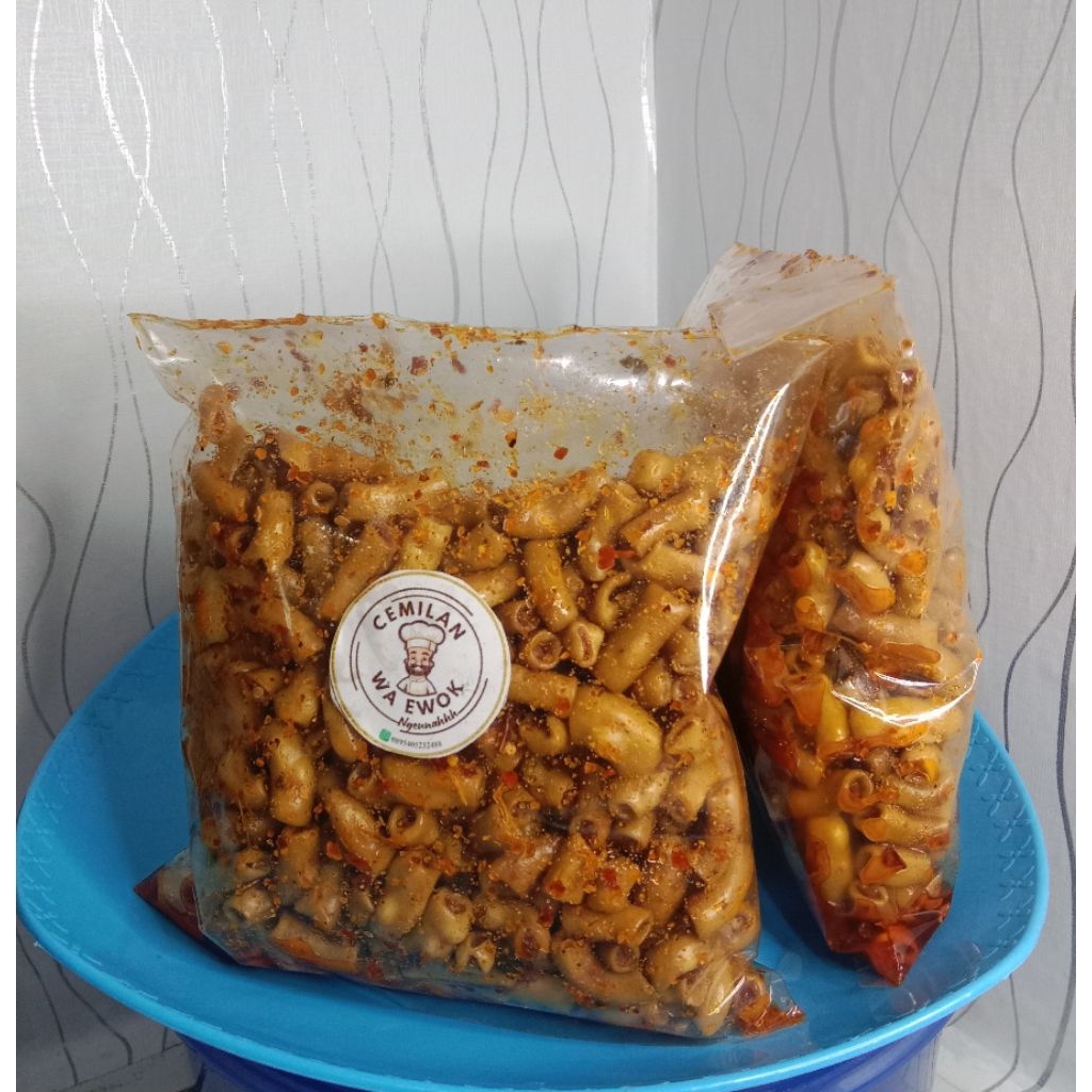

makaroni bantat pedas cikruh cemilan cikruh makaroni pedas cemilan bandung
