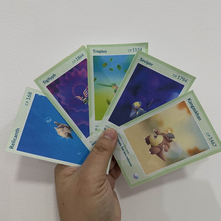 Pokemon GO pokemon regional KARTU CATCH