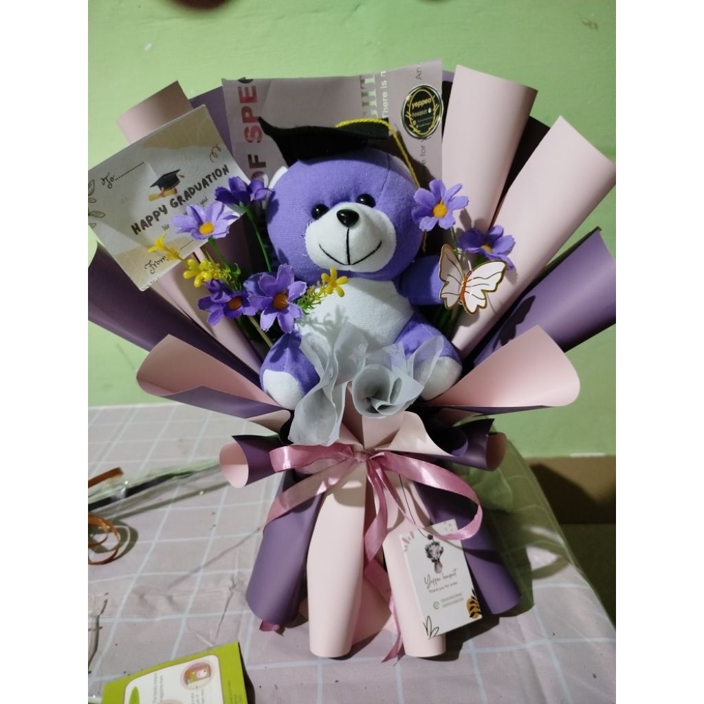 BUKET BONEKA buket boneka cantik buket boneka wisuda buket boneka ulang tahun bukan buat Besti kado 