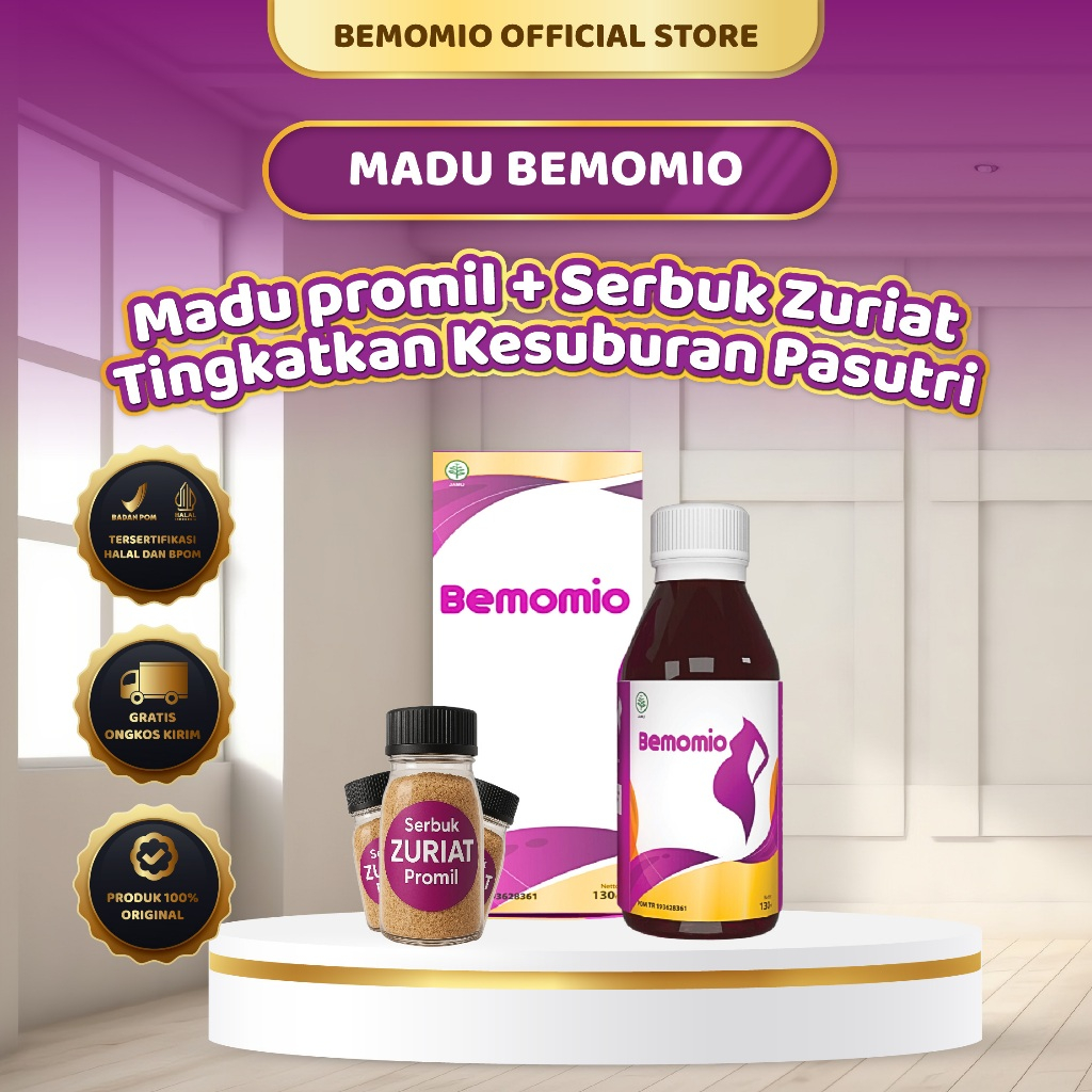 Serbuk zuriat dan madu promil Bemomio