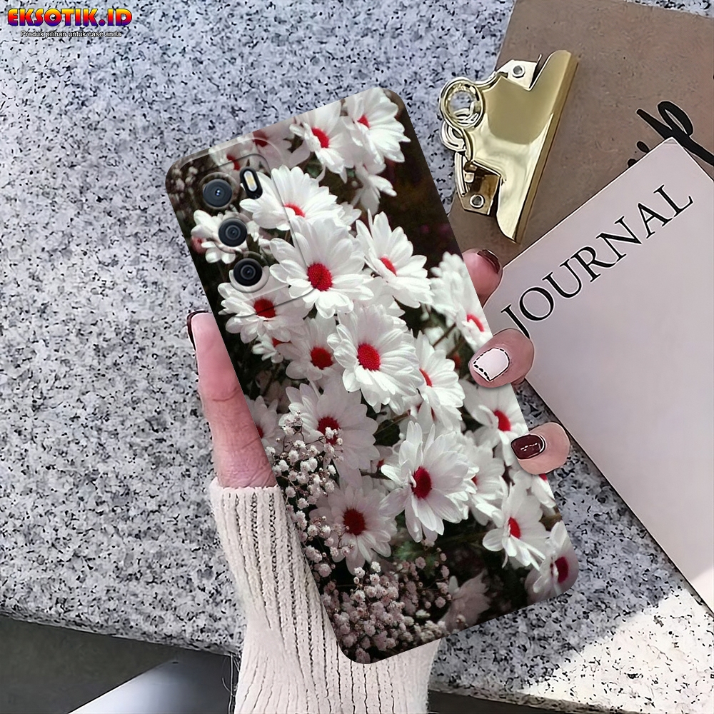 Case OPPO A16 - Eksotik.id - Casing OPPO A16 - Case BUNGA - Skin Handphone - Silikon OPPO A16 - Cass