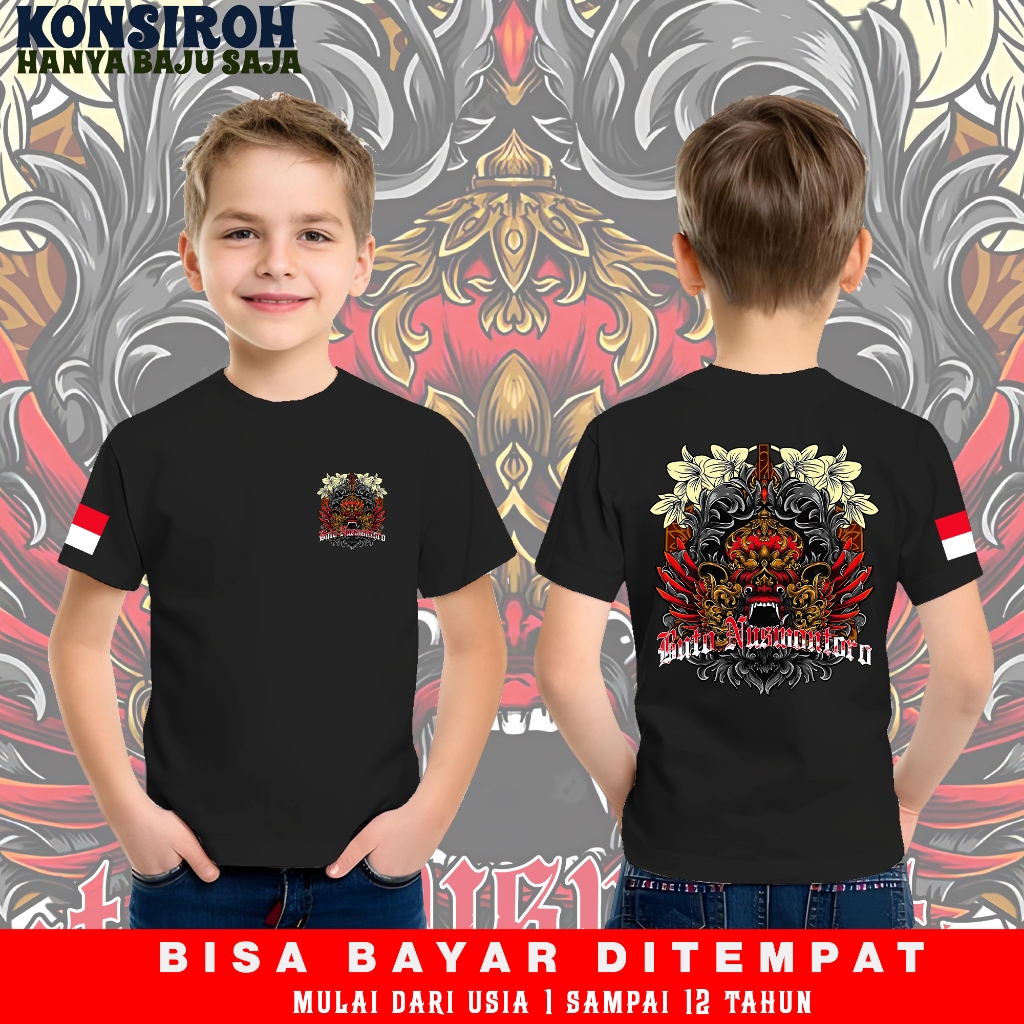 Kaos Anak Jaranan Buta Nuswantoro Barong Baju Anak Jaranan Buto Nuswontoro Barong Tshirt Jaranan Nus