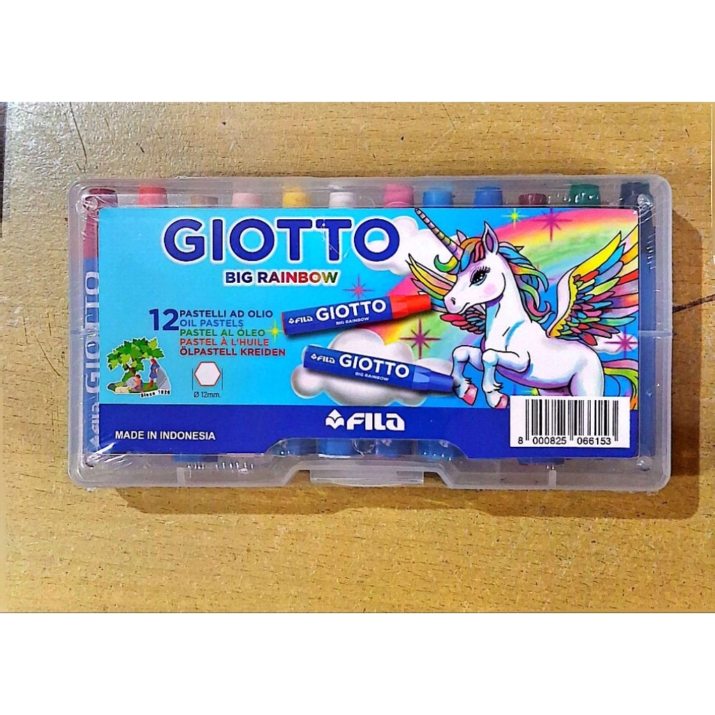 

GIOTTO OIL PASTEL CASE OIL CRAYON 12 WARNA - TIDAK BERACUN, COCOK UNTUK ANAK DAN PROFESIONAL , KOTAK PLASTIK KUAT, HARGA EKONOMIS