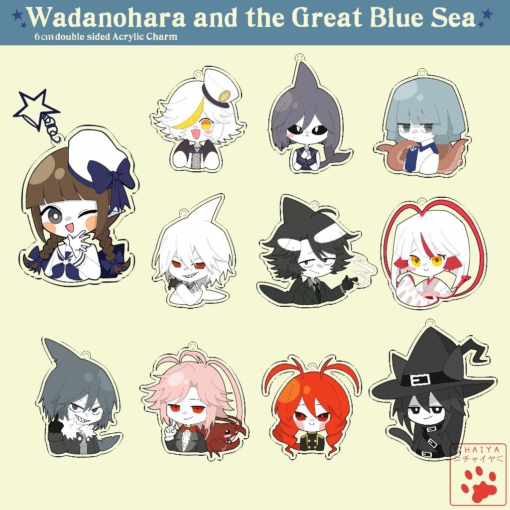 [FAN MERCH] Wadanohara and the Great Blue Sea Keychain