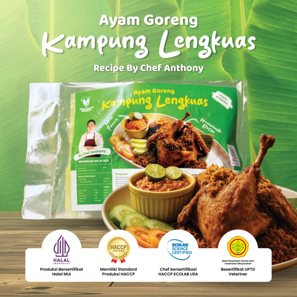 

Ayam Goreng Kampung Lengkuas by Chef Anthony–1 Ekor Resep Otentik Praktis Tanpa Pengawet