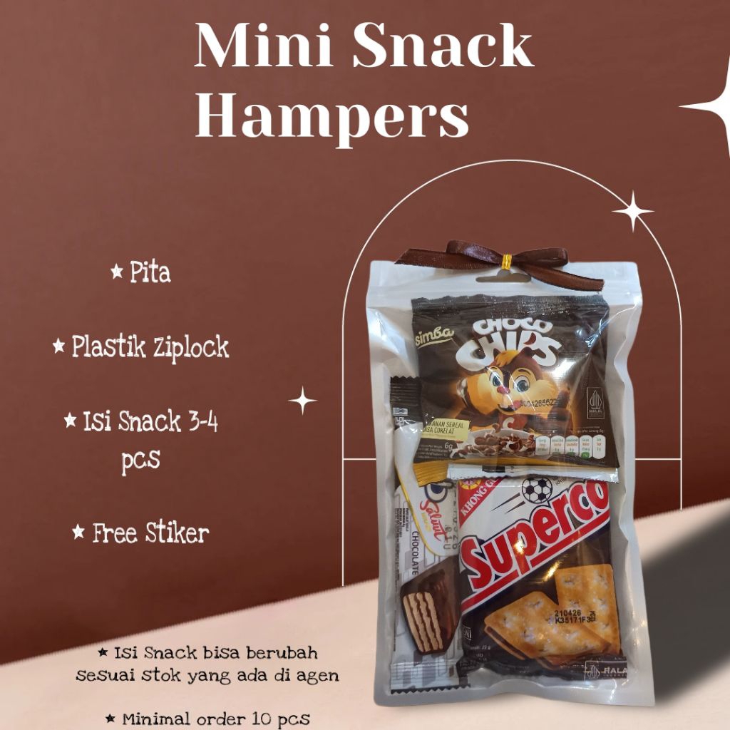 

Cokelat - Mini Gift Snack Hampers/ Snack Gift Ulang Tahun Min Order 10pcs