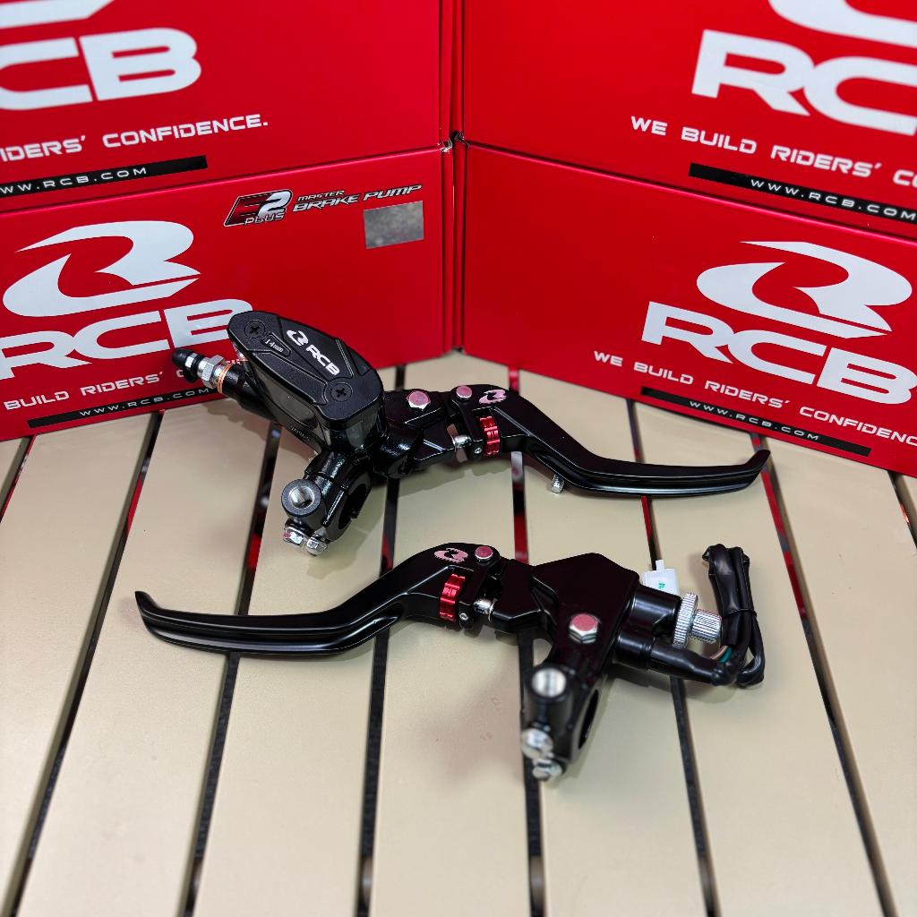 Master Rem RCB e2+ E2 Plus Oval Brake Pump dan Handle Kiri Rem Atau Kopling Universal Scoopy Vario