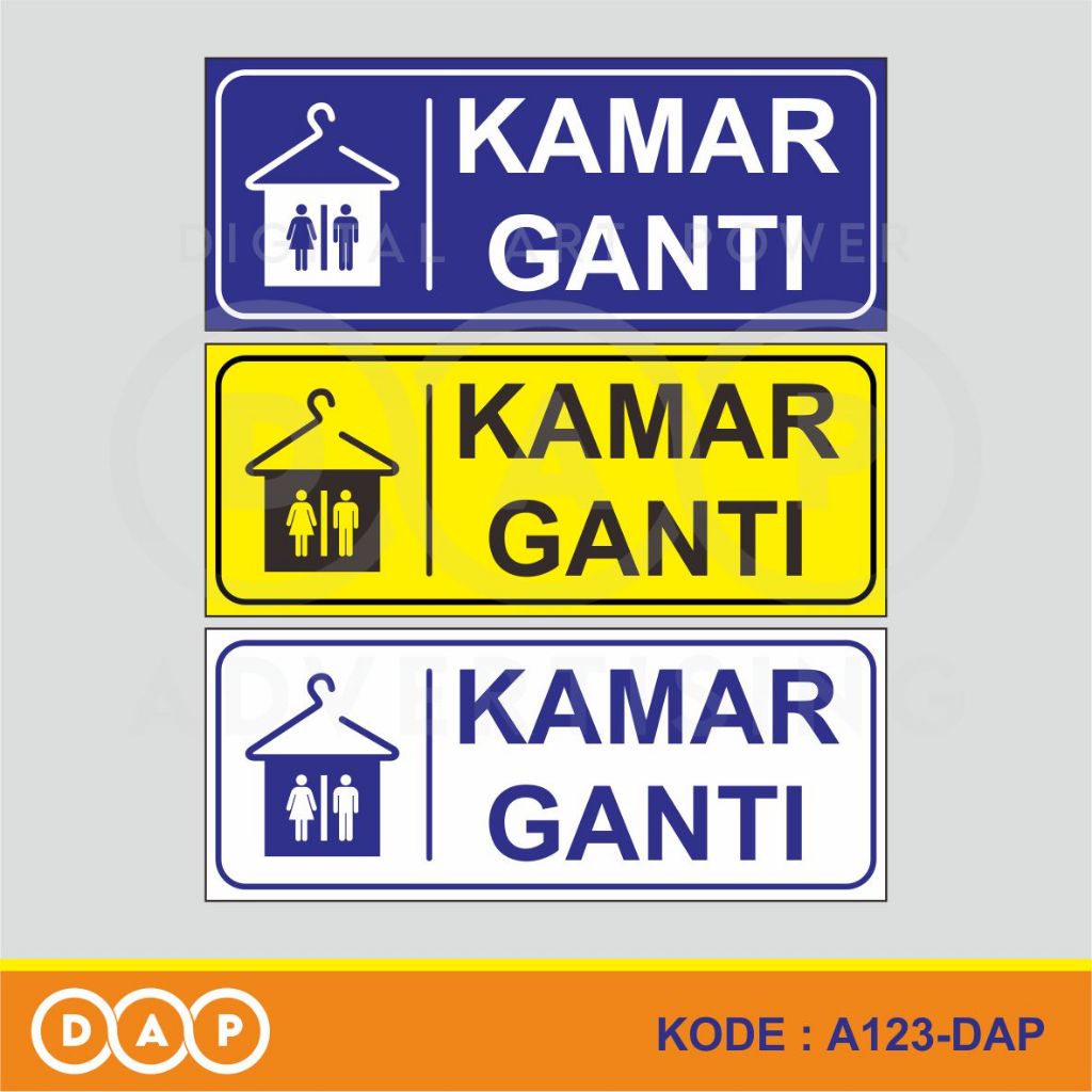 

A123 - Acrylic Sign, Stiker Akrilik Kamar Ganti, Tahan Air, Tidak Pudar, Termurah, dan Bisa Custom