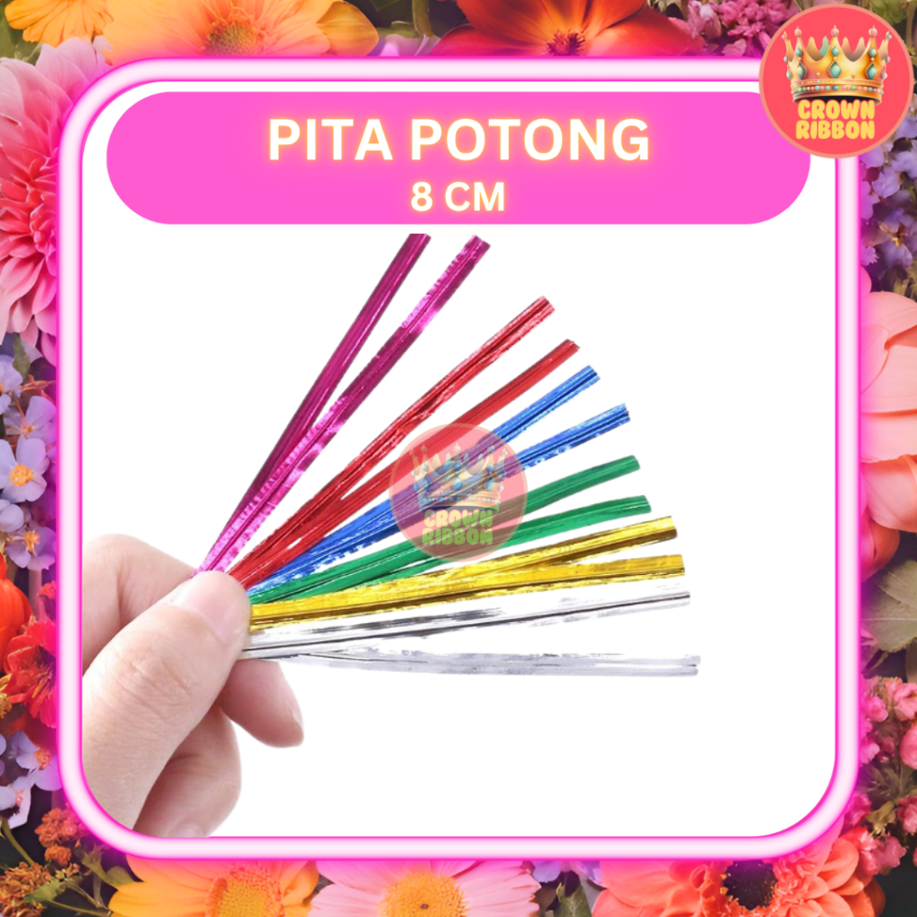 

Twist Tie Pita Kawat Metalik Tali Souvenir Kawat Potong Kawat Ikat Pita Kawat / Kawat Souvenir Potong