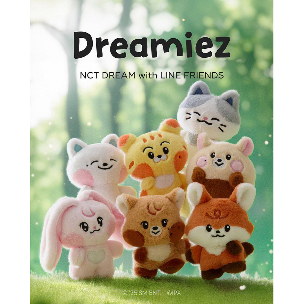 [PRE ORDER] DOLL BONEKA DREAMIEZ NCT DREAM X LINE FRIENDS MARK RENJUN JENO HAECHAN JAEMIN CHENLE JIS