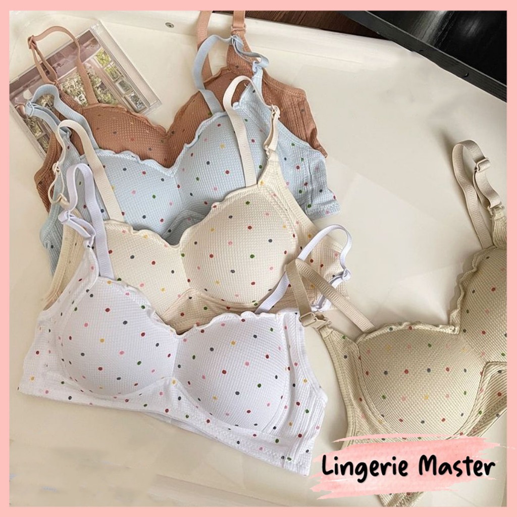 [ Lingerie Master ] - (B-159) Bra Push Up Tanpa Kawat Wanita Sport Bra Bh Import
