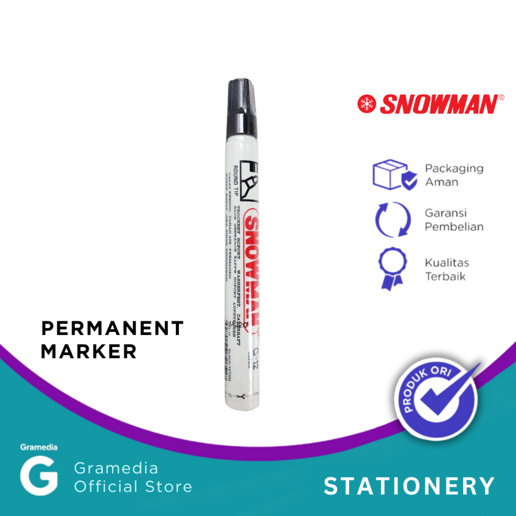 

Gramedia Karawaci - Snowman Marker G-12 Black