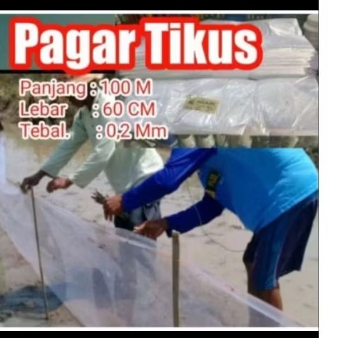 PLASTIK PAGAR TIKUS 100X60 CM PLASTIK HD /PLASTIK PAGAR