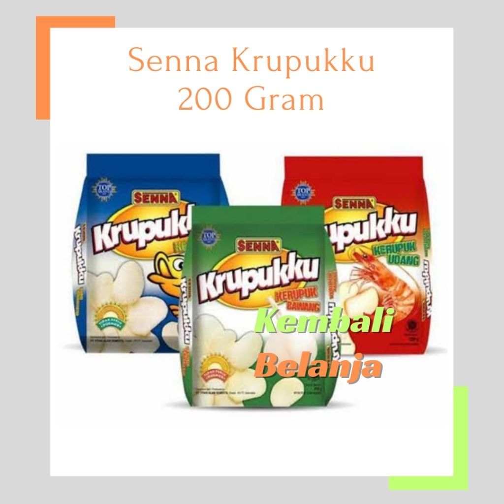 

Senna Krupukku 200 Gram/ Senna Kerupukku/ Senna Krupuk Udang/ Krupuk Bawang/ Kerupuk Ikan