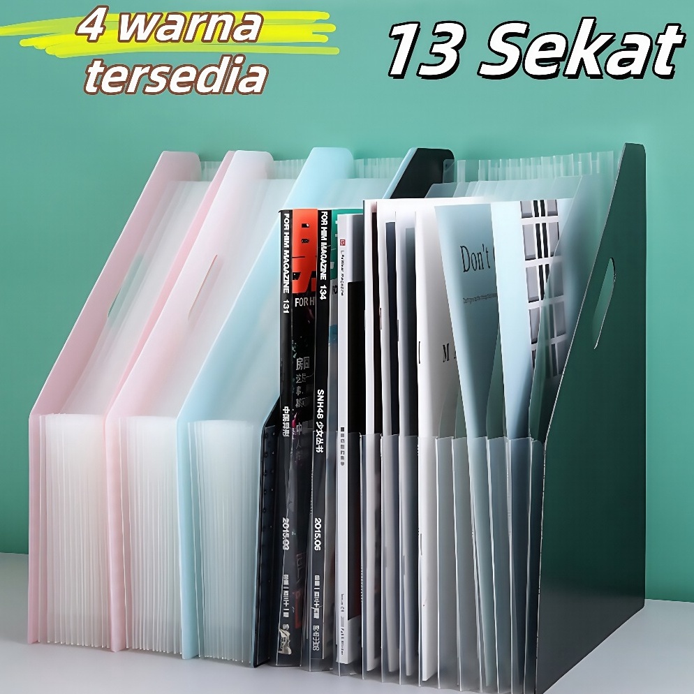 

KODE L27V Standing File F4 File Folder Document Bag A4 Tas Dokumen File File Filling Folder 13 Sekat