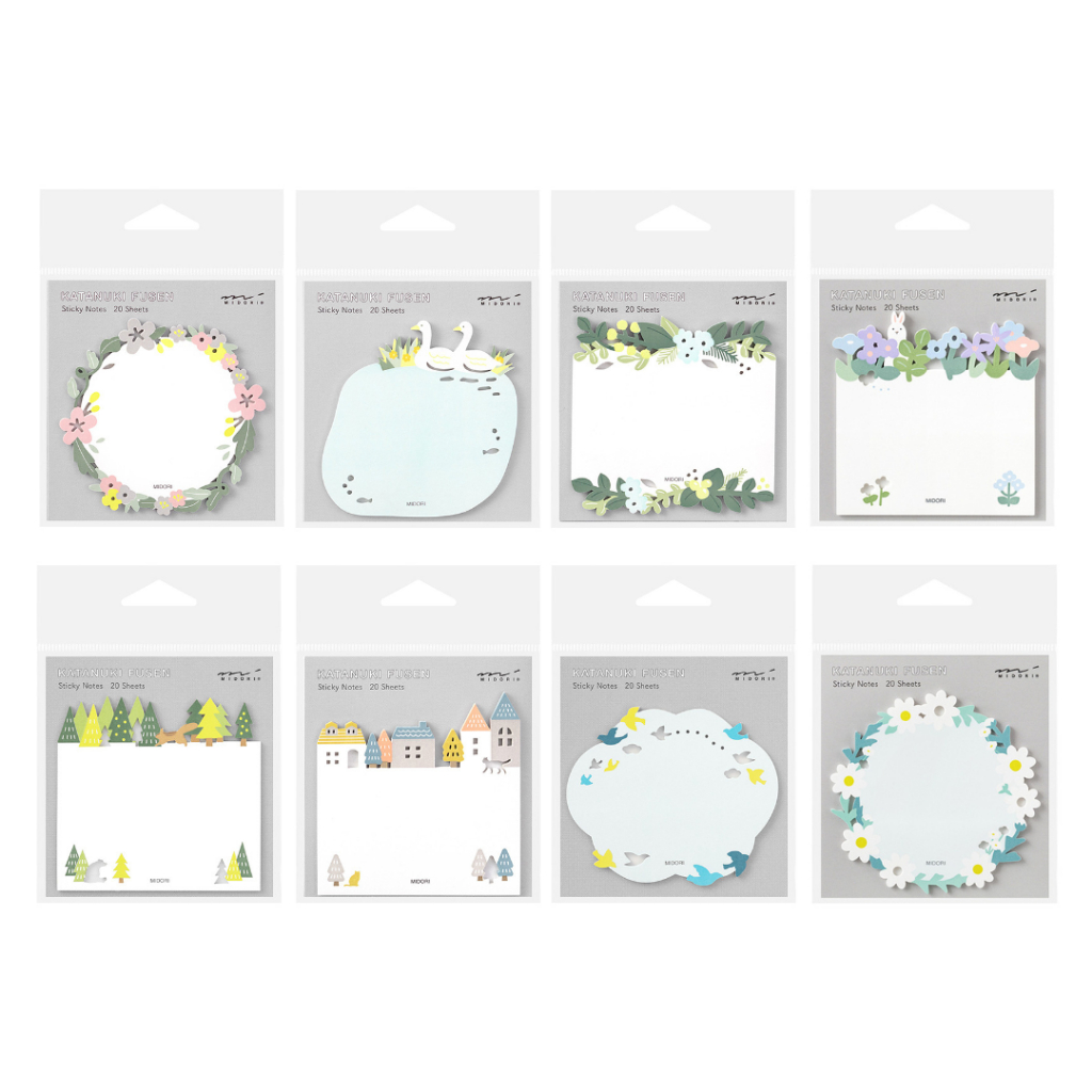 

Midori Sticky Note Katanuki Fusen Die Cut Memo Tempel Label Kertas Stick Notes