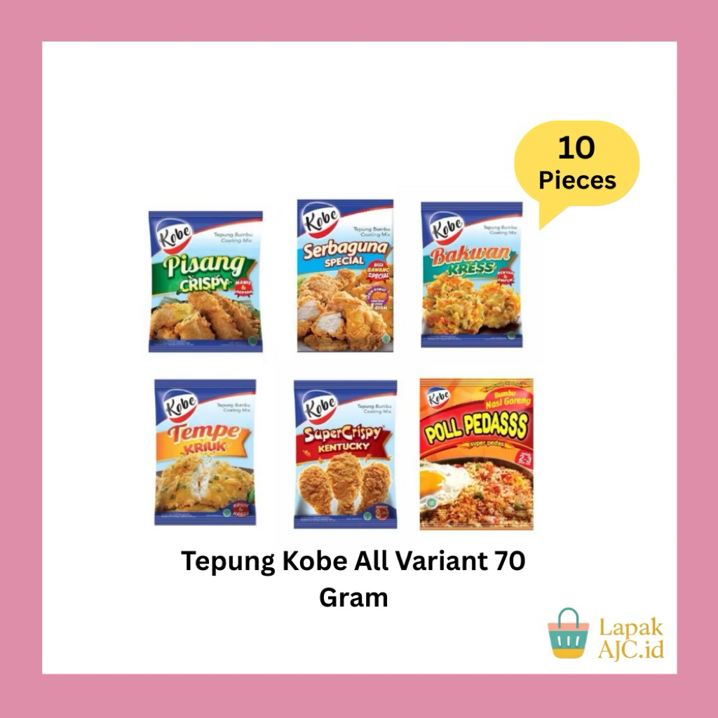 

Kobe Tepung Serbaguna, Tempe Kriuk, Super Crispy 70Gr