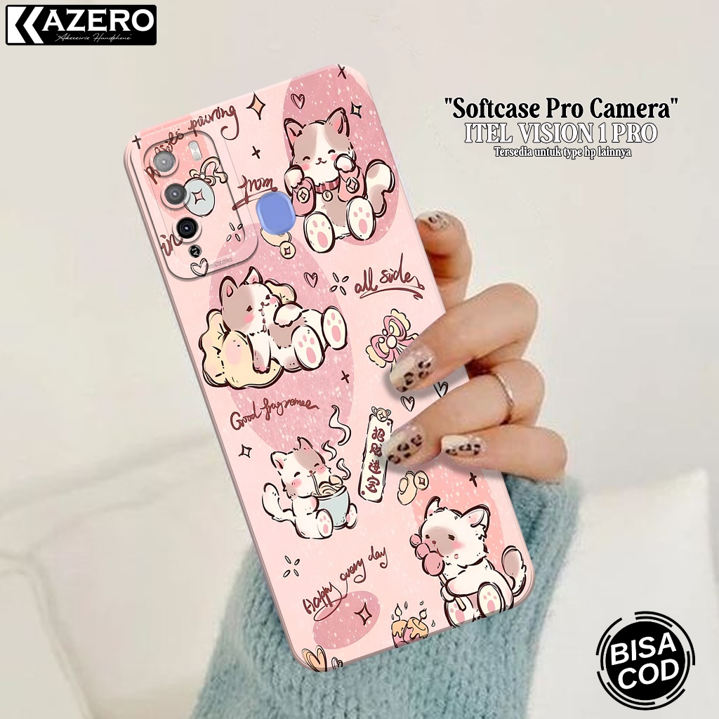 Case Hp Itel Vision 1 Pro - Fashion Case Kartun - Pro Camera - Softcase - Softcase Itel Vision Pro 1