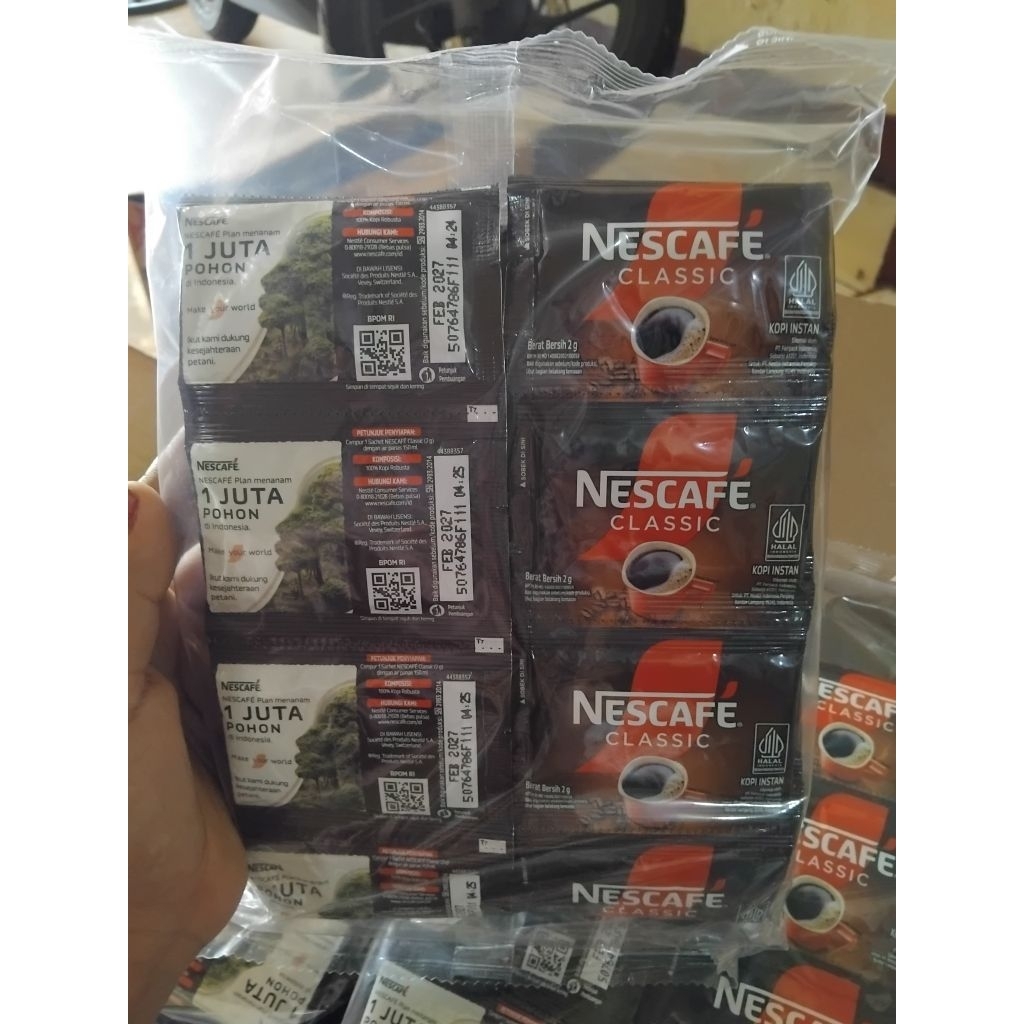

Nescafe Classic 6 renceng 60 sachet