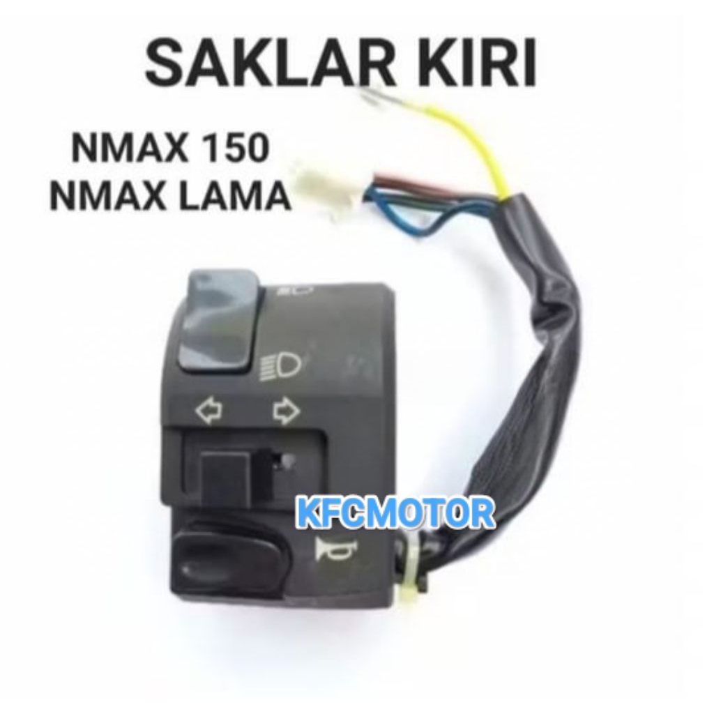 SAKLAR KIRI LH NMAX 150 OLD LAMA SAKLAR LAMPU KIRI LH HANDLE SWITCH KIRI LH (OSK)