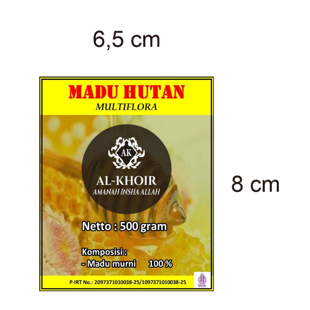 

MADU HUTAN NEKTAR MULTIFLORA 100℅ MADU MURNI