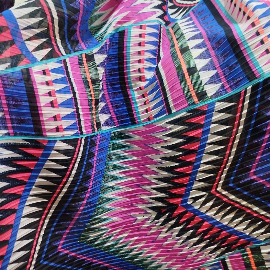 Kain sifon plisket motif // Bahan sifon ceruty plisket // Kain ceruty plisket // Kain gamis // Bahan