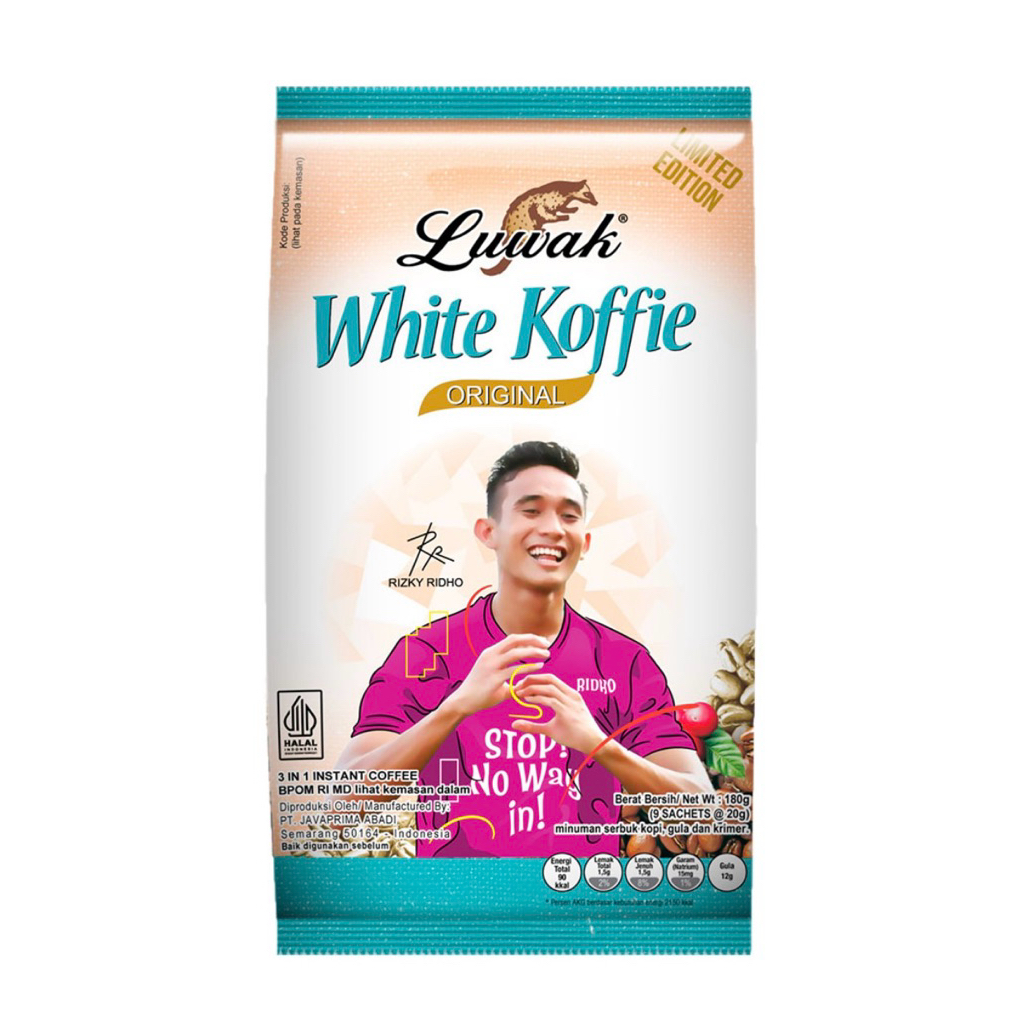 

LUWAK WHITE KOFFE COFFE KOPI 9x20g