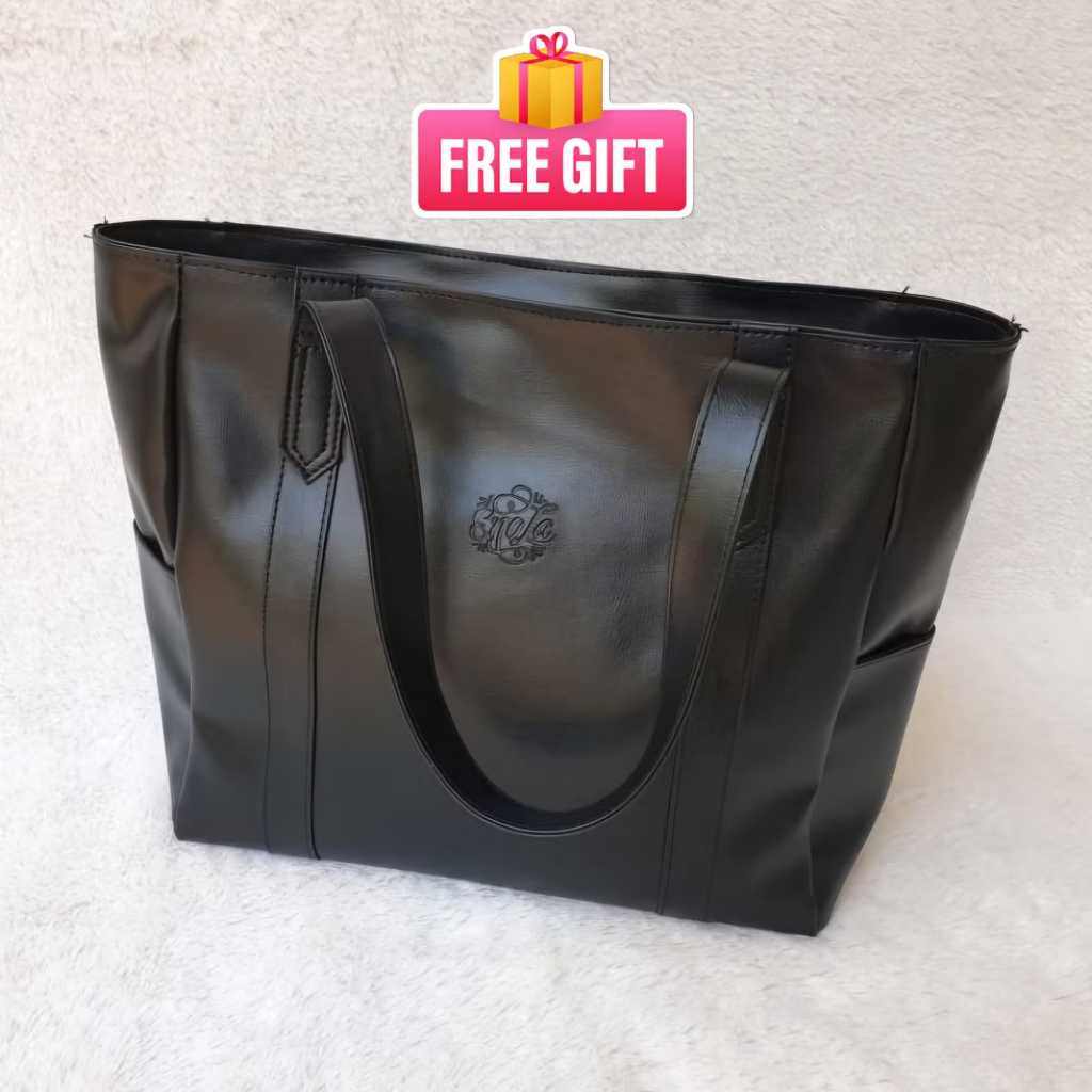 (Free Gift) ENOLA Tote Bag Premium Tas Tote Wanita Resleting 6001