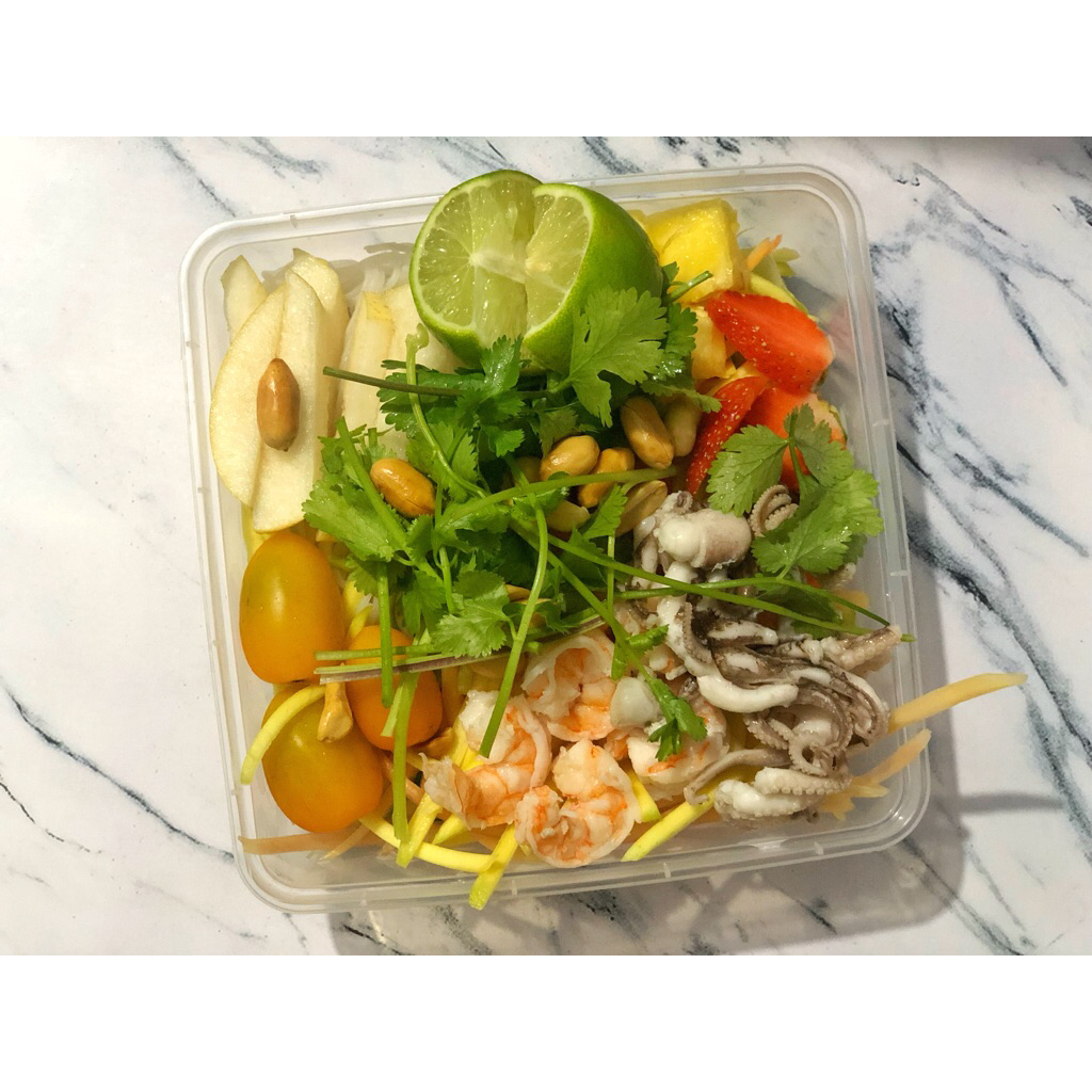 

Somtam Thai Udang mix Gurita