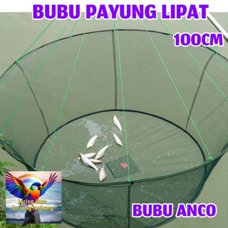 Perangkap Bubu Anco Tangkul Jaring Lipat Bulat Alat Pancing Jala Penangkap Ikan Udang Kepiting