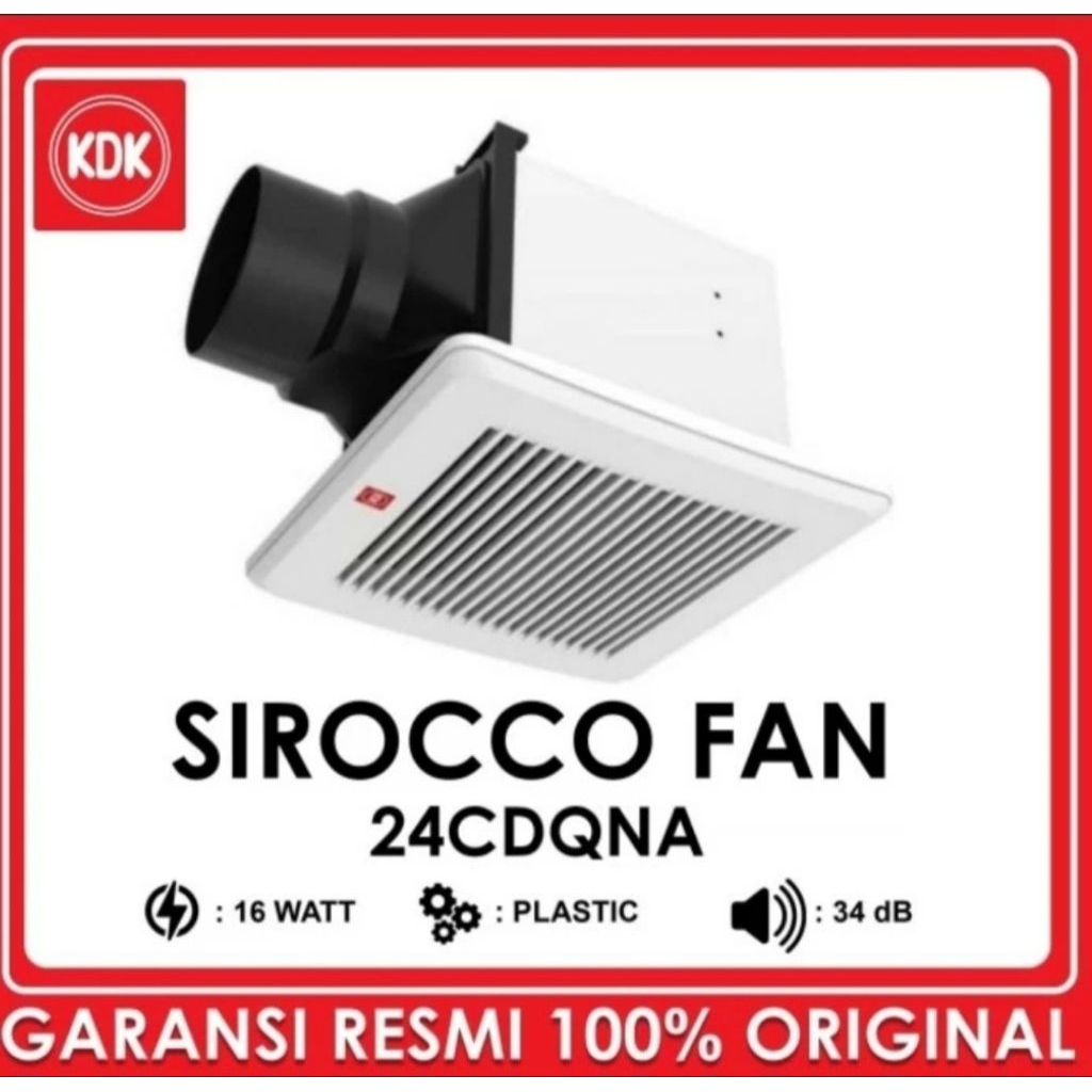 KDK Exhaust Fan Plafon KDK Sirocco 24CDQNA