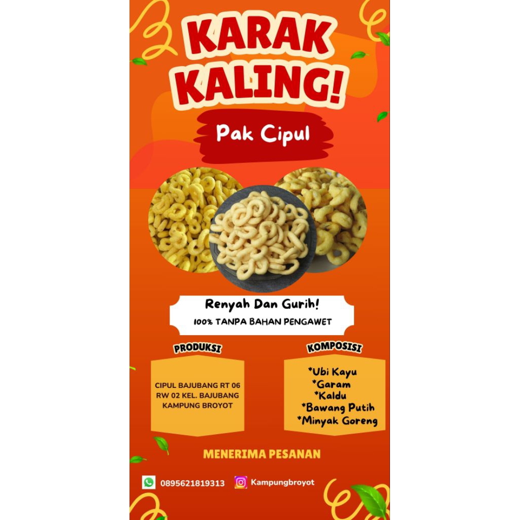 

Karak Kaliang Olahan Ubi Kayu Renyah Dan Gurih