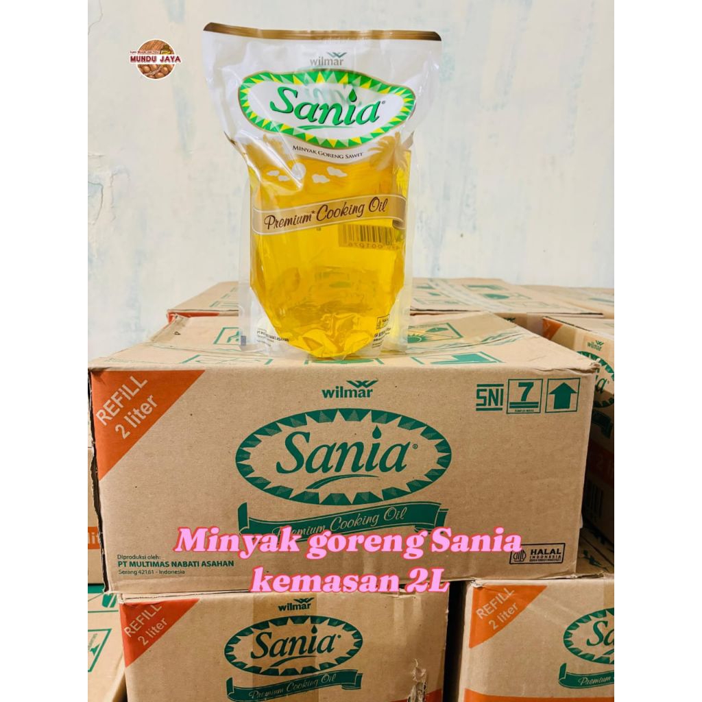 

Sania minyak goreng kemasan 2L ecer /per pcs