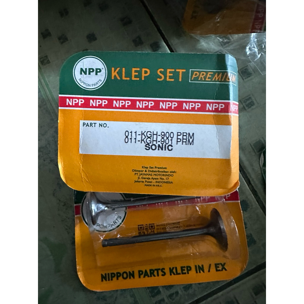 KLEP SET KLEP IN EX SONIC LAMA SONIC 150 KODE KGH