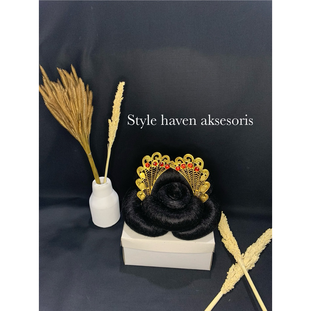 Sanggul rambut dewi modern/sanggul semua acara/sanggul anak anak dan dewasa/hiasan kepala