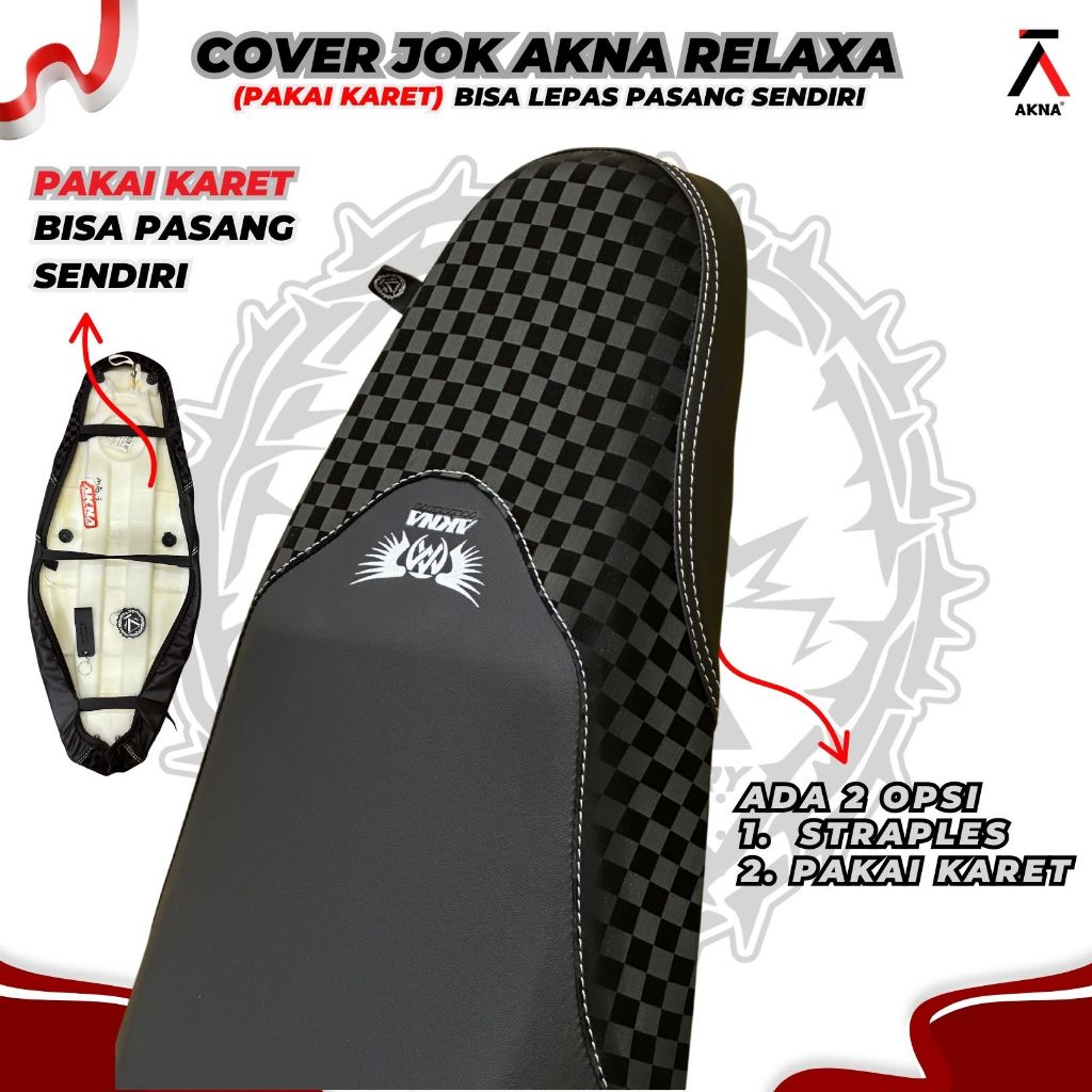 DISKON COVER JOK MOTOR AKNA RELAXA / SARUNG JOK MOTOR AKNA KULIT JOK MOTOR AKNA RELAXA