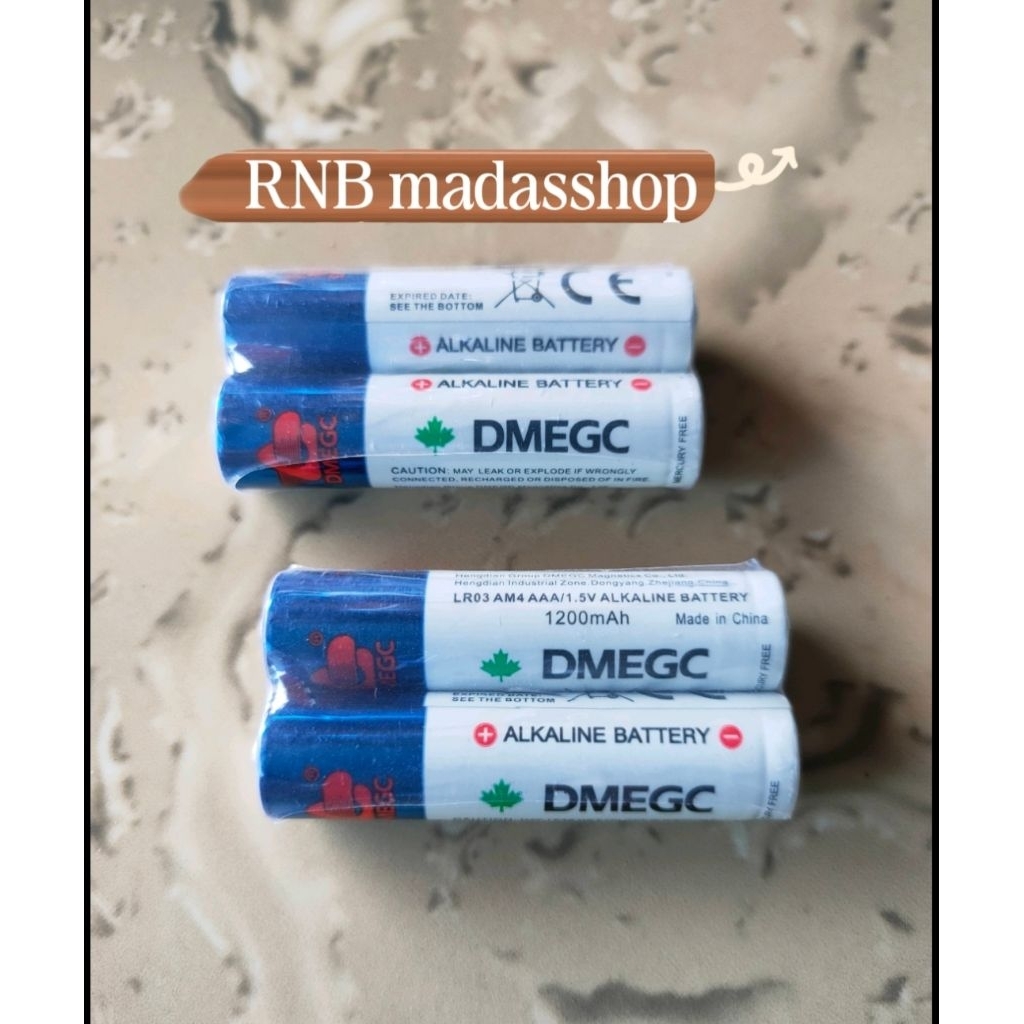 Baterai Alkaline DMEGC AAA/A3 1.5V harga isi 2 pcs
