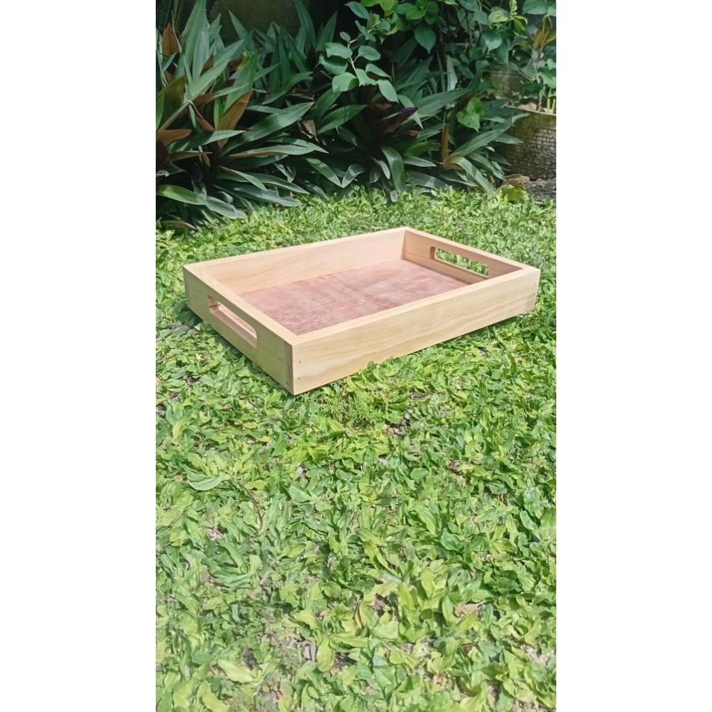 nampan kayu nampan estetik