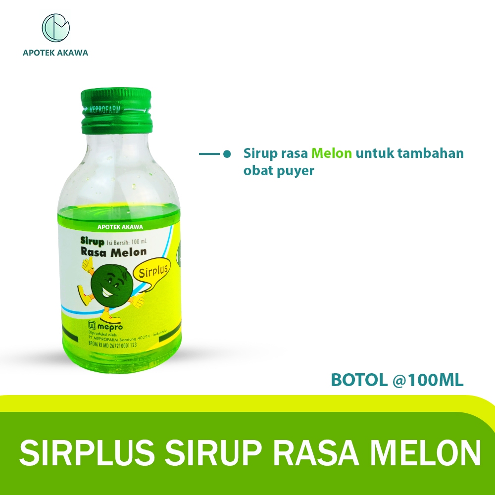 

SIRPLUS SIRUP MELON 100 ML / SIRUP PEMANIS OBAT PUYER / APOTEK AKAWA