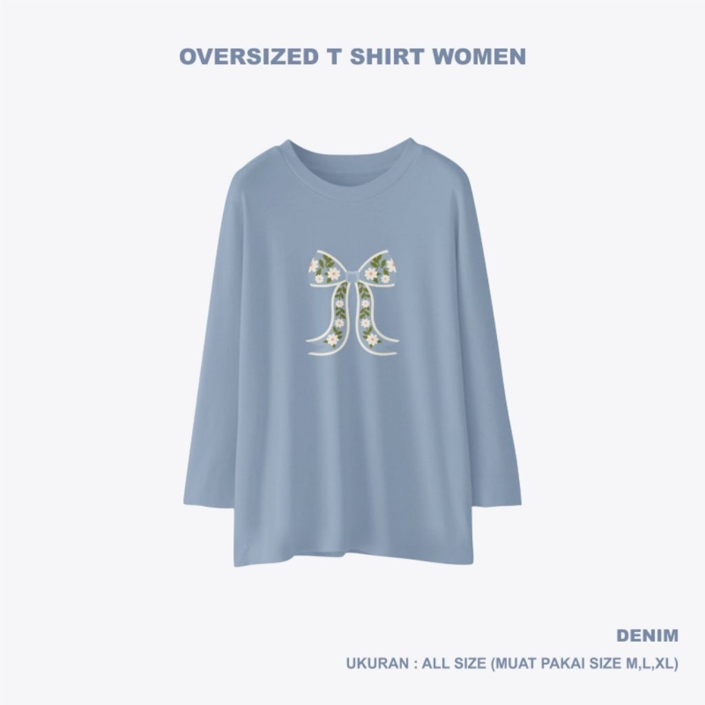 KAOS OVERSIZED WANITA KAOS WANITA 7/8 KAOS WANITA KEKINIAN KAOS WANITA TERBARU