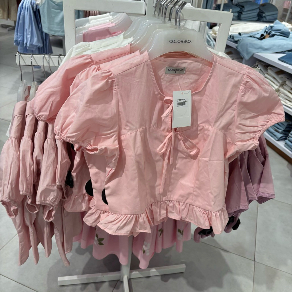 [NOVEMBER SALE] blouse polos pita bow ruffle colorbox sale