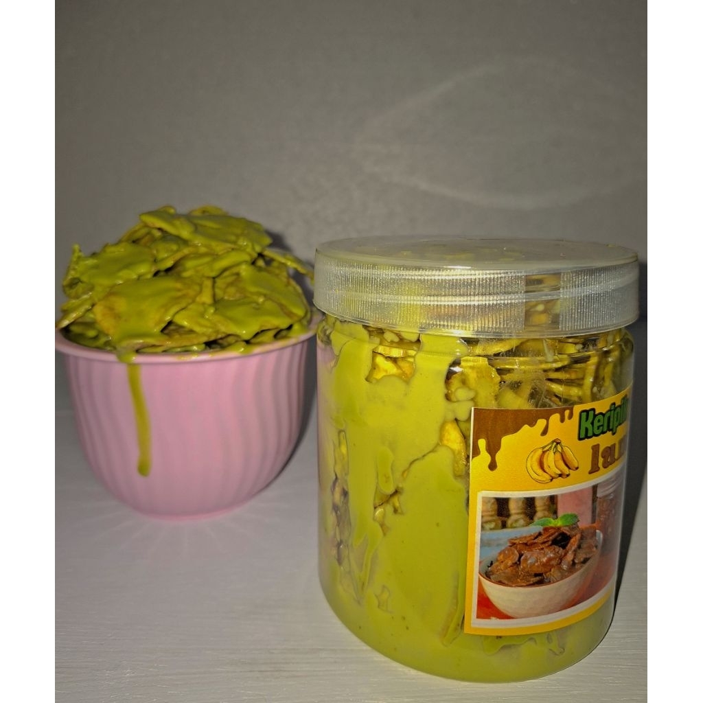 

keripik pisang green tea