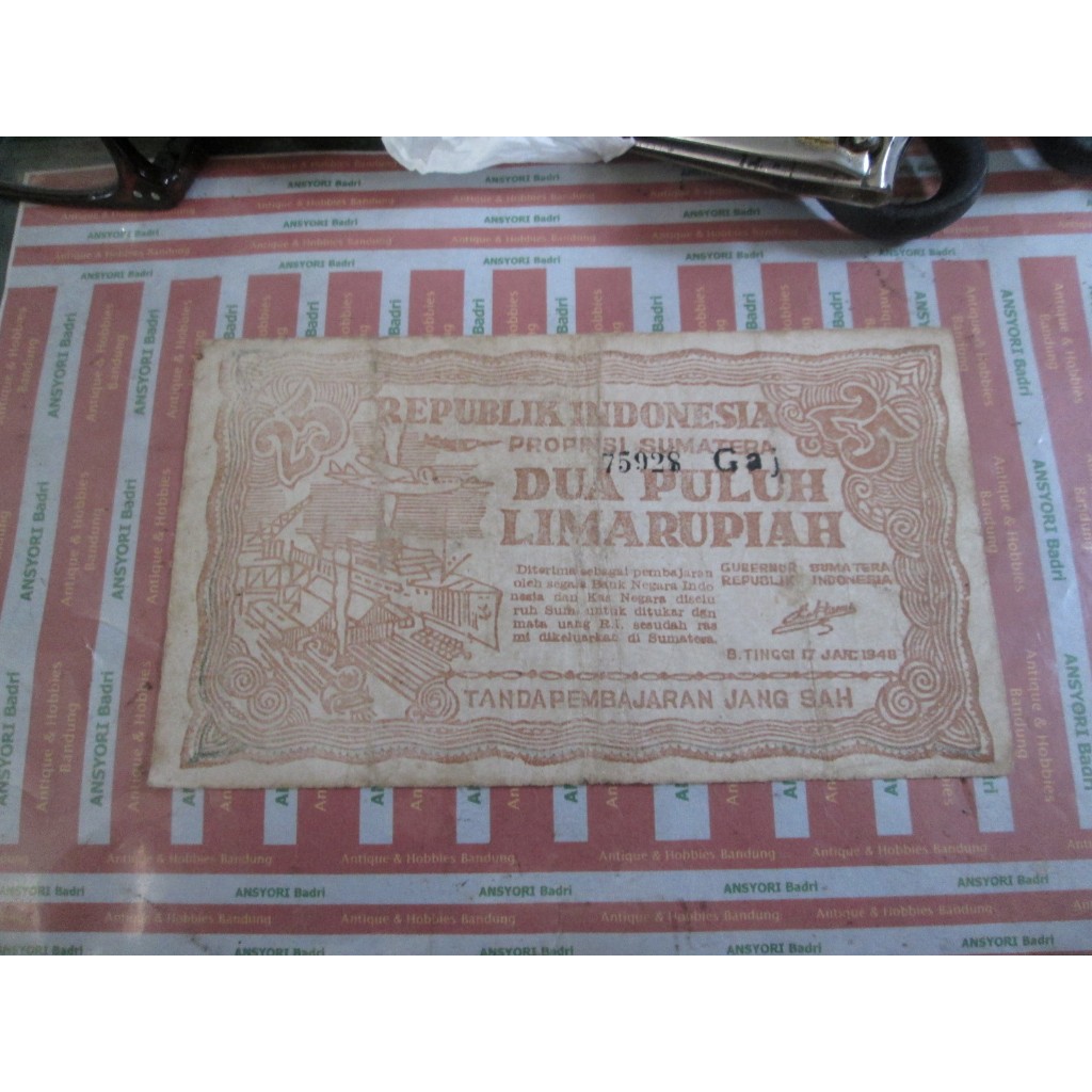 uang kuno orida bukit tinggi 1948 iklan k348