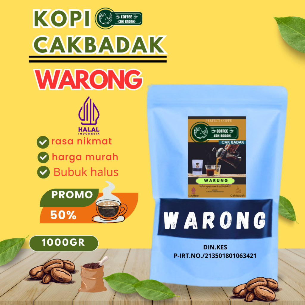 

Kopi bubuk warong isi 1 kg rasa nikmat,kuwalitas bagus