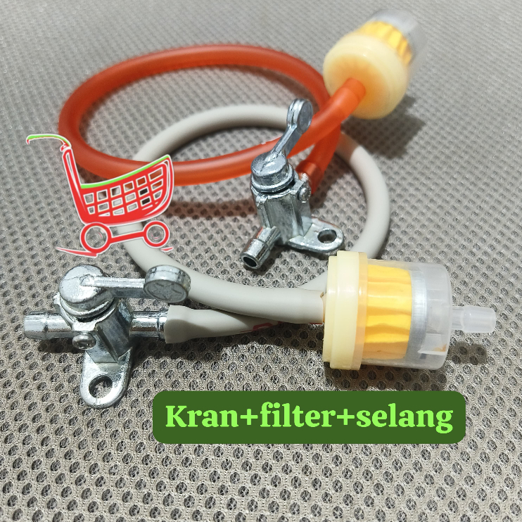 PAKET Selang Bensin + Filter Saringan + Kran Bensin Untuk Semua Jenis Motor